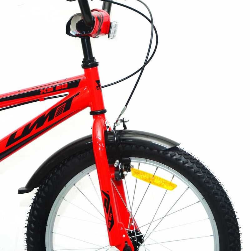 Bicicleta Infantil UMIT XS20 Roja 20" (Ref. 2016-1) - Unisex 6-9 Años con Frenos V-Brake