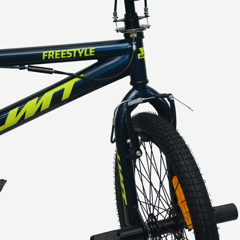 Bicicleta BMX UMIT 20" Azul Neón con Rotor y Pegs (2024-2)