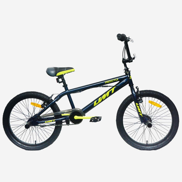Bicicleta BMX UMIT 20" Azul Neón con Rotor y Pegs (2024-2), vista 4