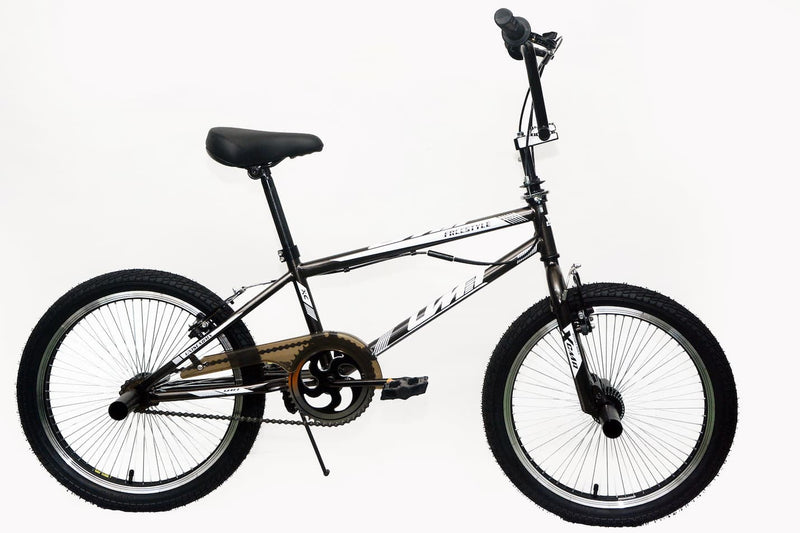 Bicicleta BMX UMIT 20 Pulgadas Gris con Rotor 360° y Pegs - Ref. 2026-8