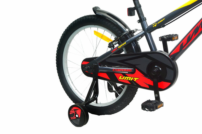 Bicicleta UMIT Casper 20 Pulgadas Gris-Roja con Frenos V-Brake - Ref. 2026-81
