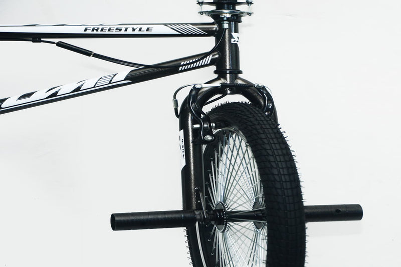 Bicicleta BMX UMIT 20 Pulgadas Gris con Rotor 360° y Pegs - Ref. 2026-8