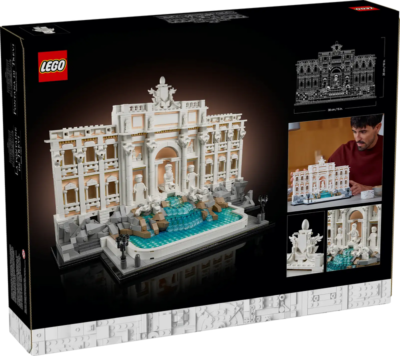 LEGO Architecture 21062 Fontana di Trevi Roma - Fuente Barroca Histórica