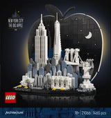 LEGO LEGO Architecture 21066 Ciudad de Nueva York: La Gran Manzana - caja reverso con escenas de juego