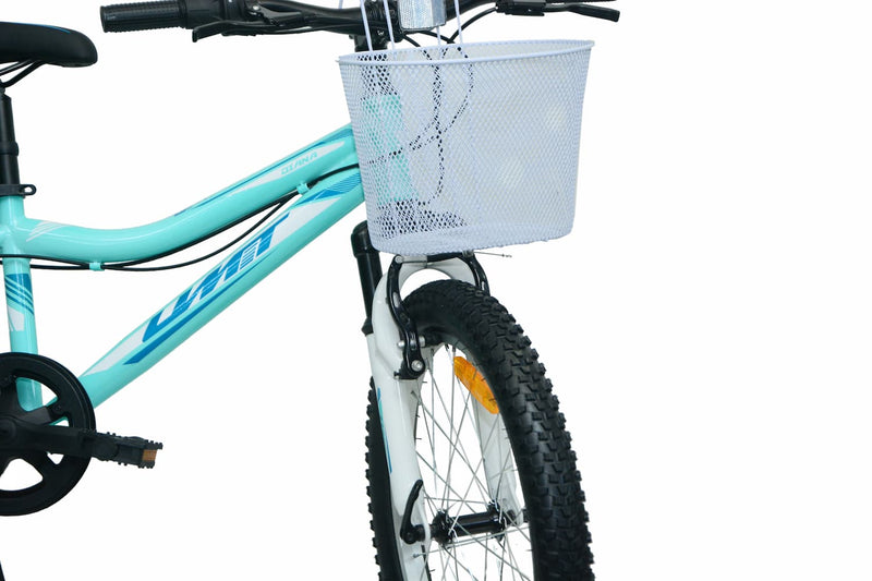 Bicicleta UMIT Diana 20 Pulgadas Turquesa con Cesta y Portamuñecas - Ref. 2125-2