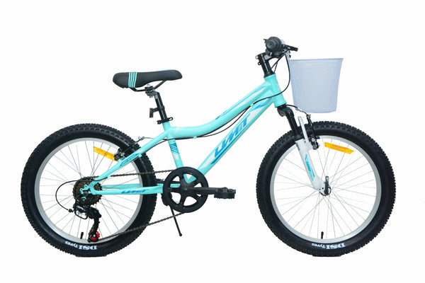 Bicicleta UMIT Diana 20" Turquesa con Cesta (2125-2)