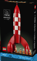 LEGO LEGO Ideas 21367 Cohete Lunar de Tintin® - caja lateral con detalles del set
