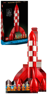 LEGO LEGO Ideas 21367 Cohete Lunar de Tintin® - display: caja + producto montado