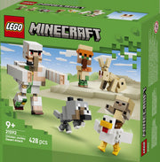 LEGO Minecraft 21592 Ataque del Jinete Avícola en el Desierto - caja lateral con detalles del set
