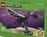 LEGO Minecraft 21595 El Dragón Ender - caja lateral con detalles del set