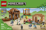 LEGO Minecraft 21596 Ataque del Evocador a la Aldea - caja reverso con escenas de juego