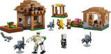 LEGO Minecraft 21596 Ataque del Evocador a la Aldea - producto montado sobre fondo blanco