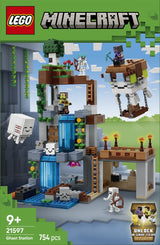LEGO Minecraft 21597 Estación de Ghasts - caja reverso con escenas de juego