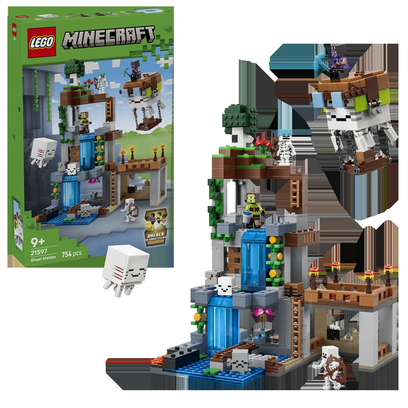 LEGO Minecraft 21597 Estación de Ghasts - display: caja + producto montado