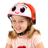 Niña con el casco Moltó Mariquita 23232 puesto