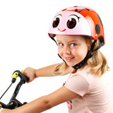 Niña en bici con el casco Moltó Mariquita 23232