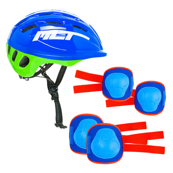 Set Moltó 24304 completo: casco infantil, dos coderas y dos rodilleras