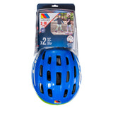 Envase del set de casco y protecciones Moltó 24304, para niños de 2 a 10 años