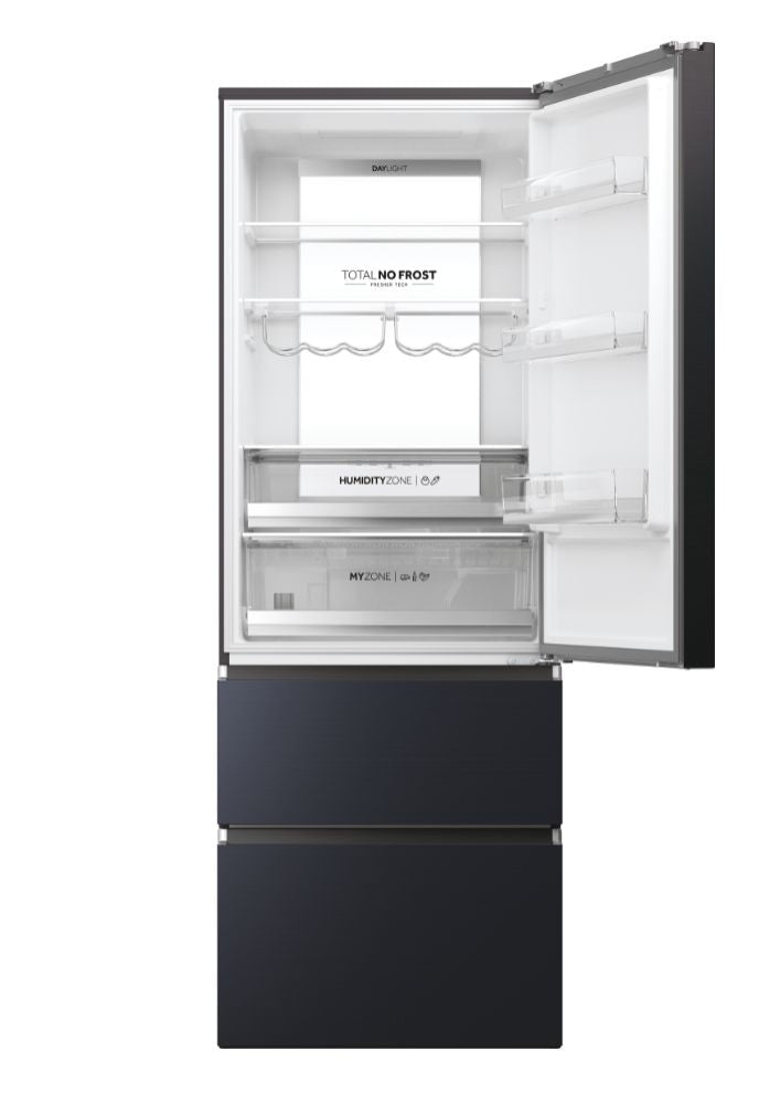 Haier Frigorífico Combi 200x70 Negro 3D 3 Puertas Clase E HTW7720ENMB