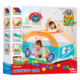 Caja de la tienda Moltó Activity Car 24725, con 130 × 80 cm y 25 bolas