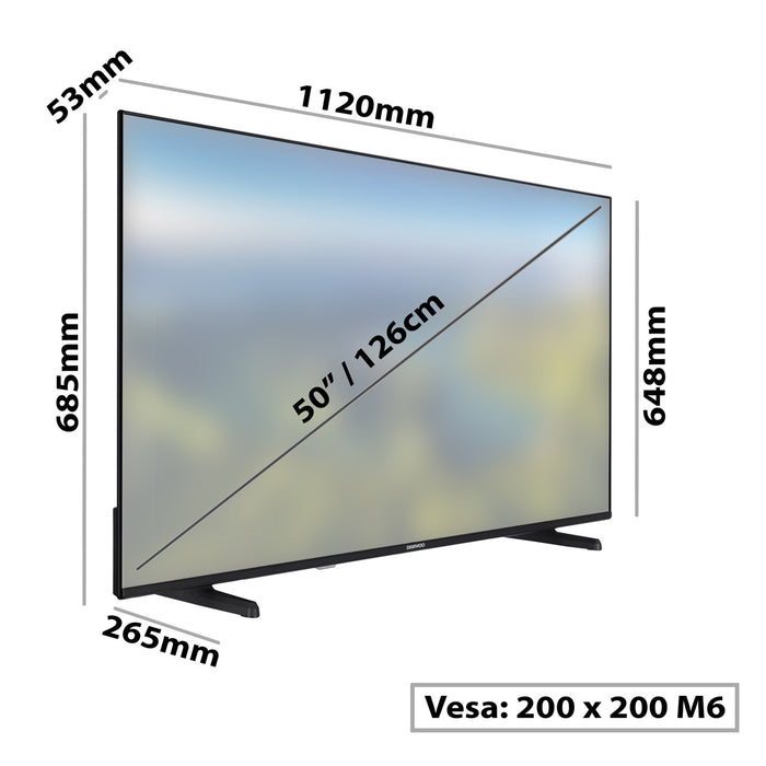 Daewoo Televisor 50" Android Tv HDR10 (50DM72UA)