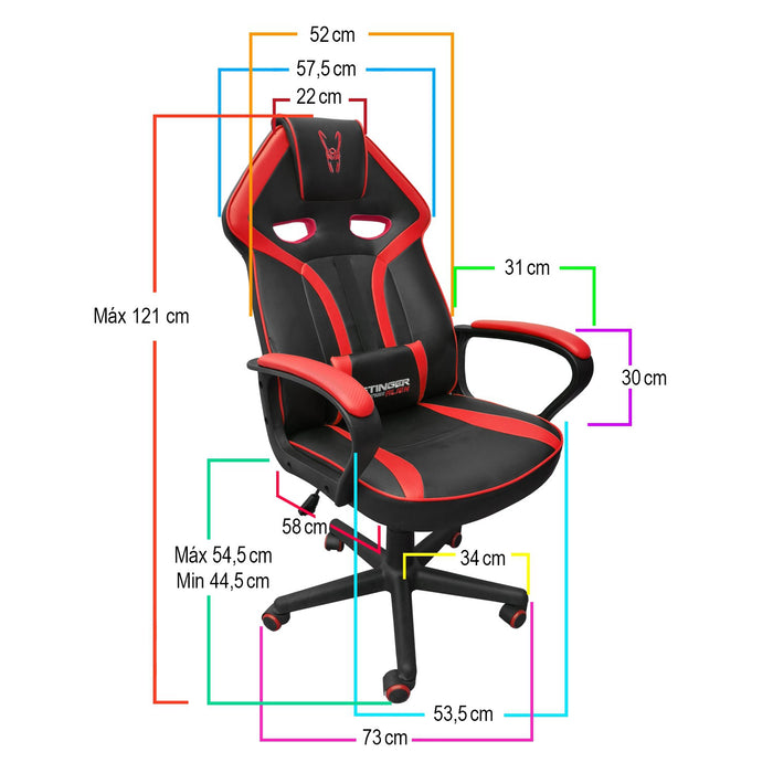 Woxter Silla Gamer Stinger Station Alien Red (260148)