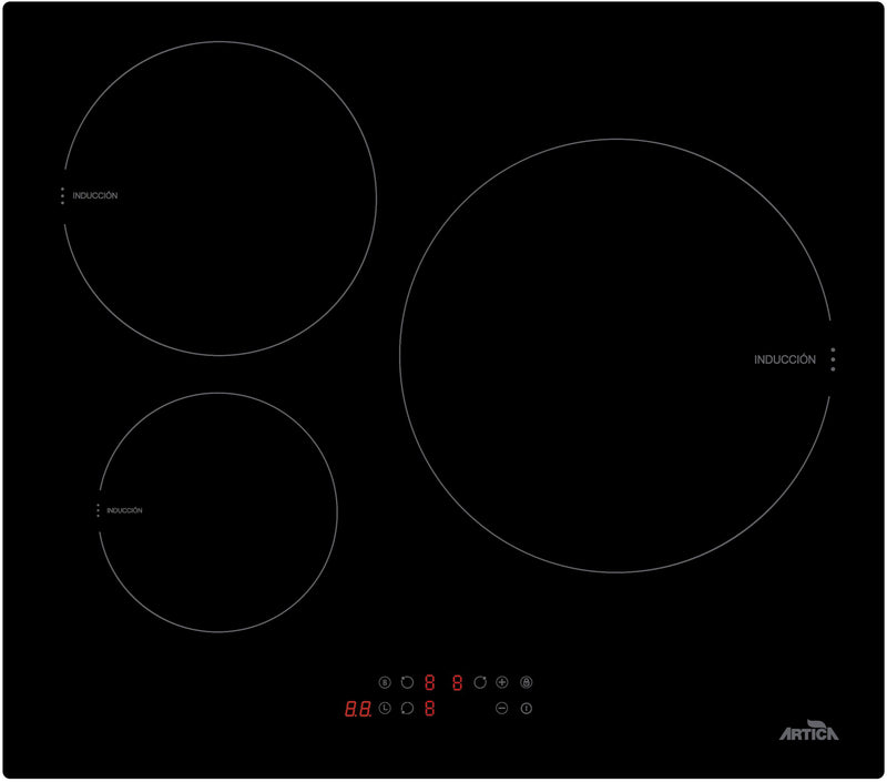 Artica Induction Hob 3 Burners - Paella Pan 29 cm. (AEI6023)