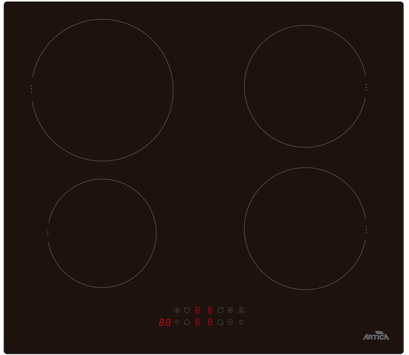 Encimera Inducción ARTICA AEI6024 4 Fuegos 8100W Booster