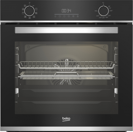 Beko Horno con turbo Negro Bajo consumo y Airfrier (BBIMA13300XS)