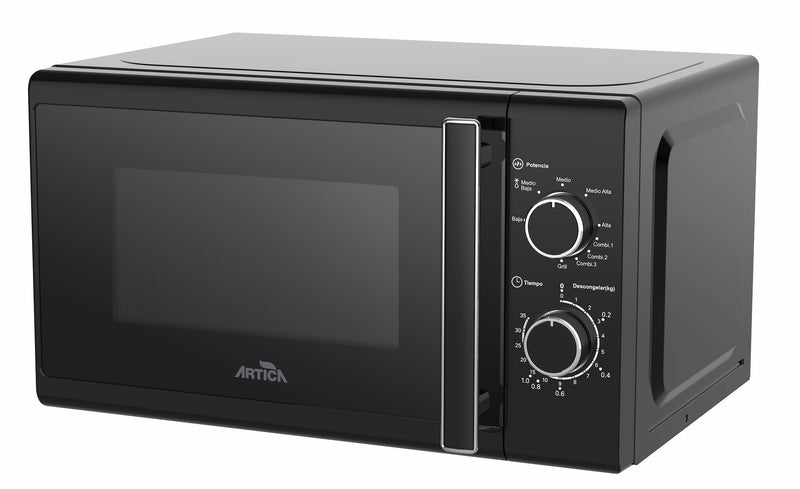 Microondas ARTICA AMW2081BG 20L Negro con Grill - 700W Encimera