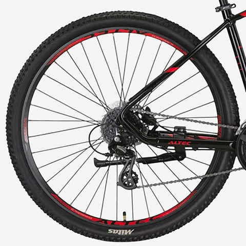 Bicicleta de Montaña UMIT Camaro 27,5" Negro-Rojo Aluminio Disco Hidráulico (27267-71)
