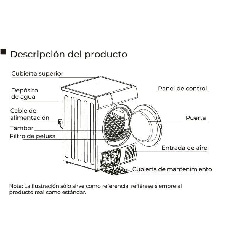 Secadora Corbero CSCEM8084W 8kg Condensación Clase G
