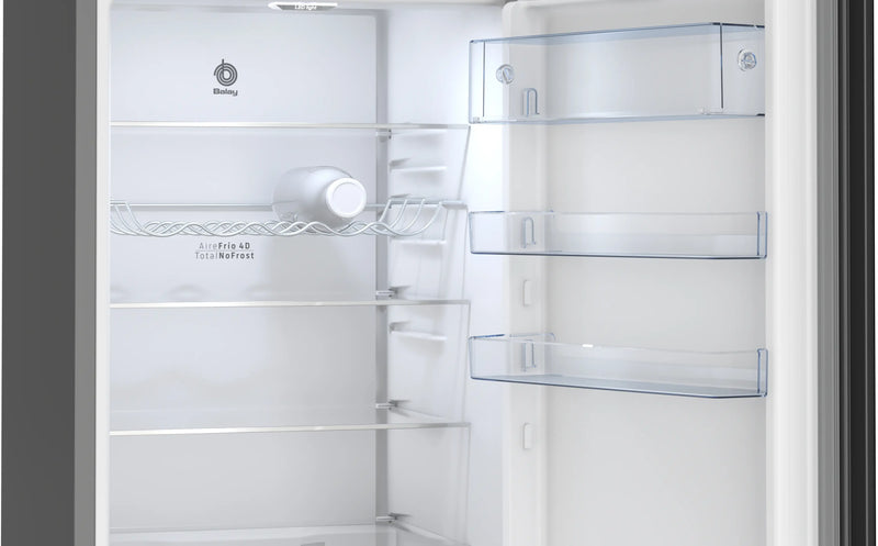 Balay Frigorífico Combi 203x60 Cristal Negro No Frost ExtraFresh Clase D 3KFD855NI