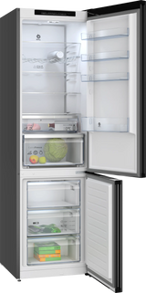 Balay 3KFD855NI – Frigorífico Combi 203x60 Cristal Negro (vista 2)
