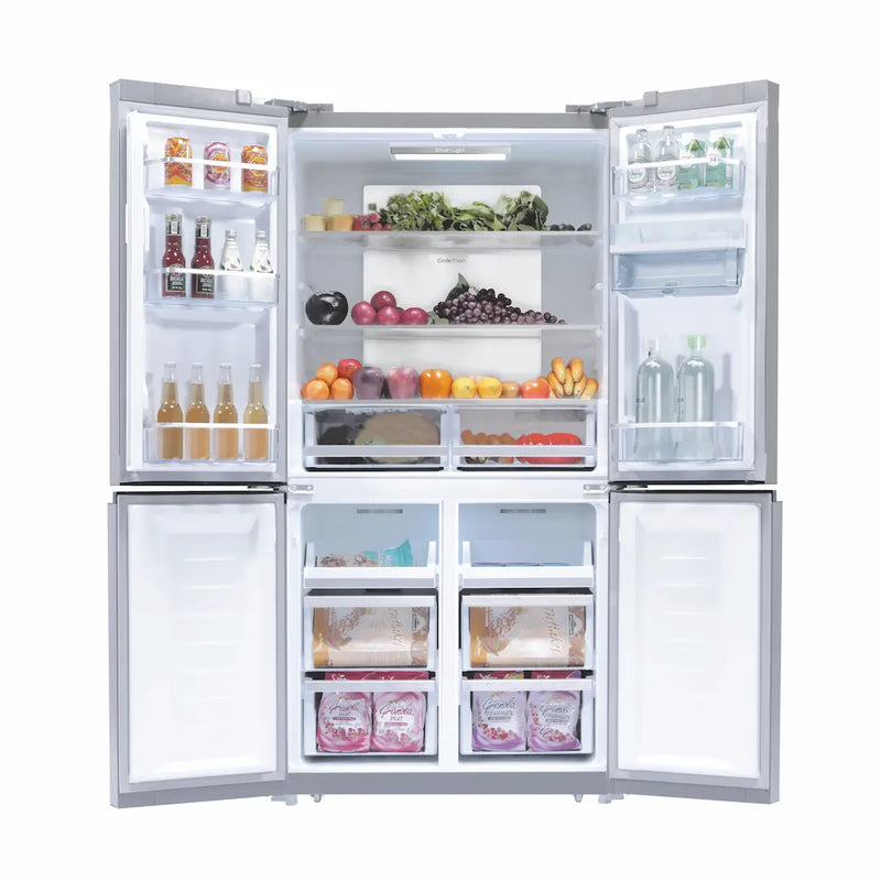 Candy CQS5T918EWX1 Frigorífico 4 Puertas 563L Total No Frost Inox Dispensador