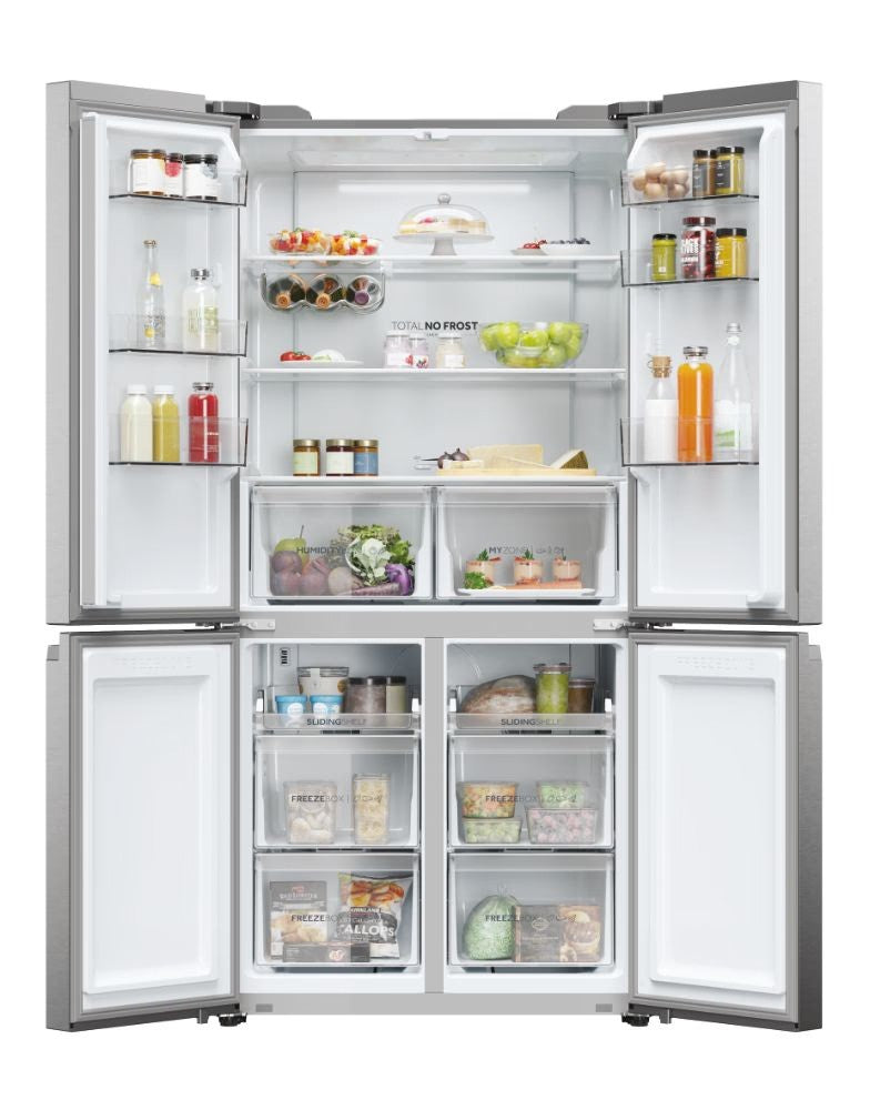 Haier HCR5919ENMP Frigorífico Cube 90 4 Puertas Total No Frost Inox