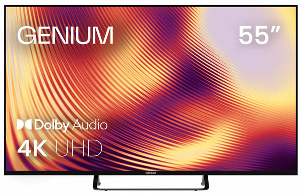 Infografía: TV Genium 55" GTV55UHD 4K UHD Smart TV