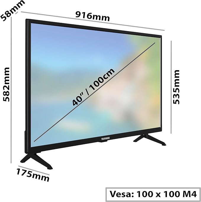 TV TELEFUNKEN 40" 40DTF825 FHD HDR10
