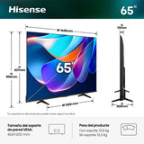 Infografía: TV Hisense 65" 65A6S 4K QLED Smart TV