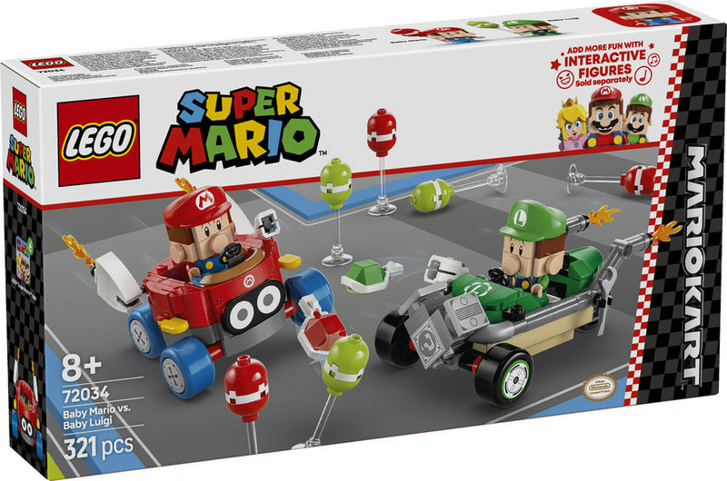 Lego Mario Kart™: Bebé Mario vs. Bebé Luigi (72034)