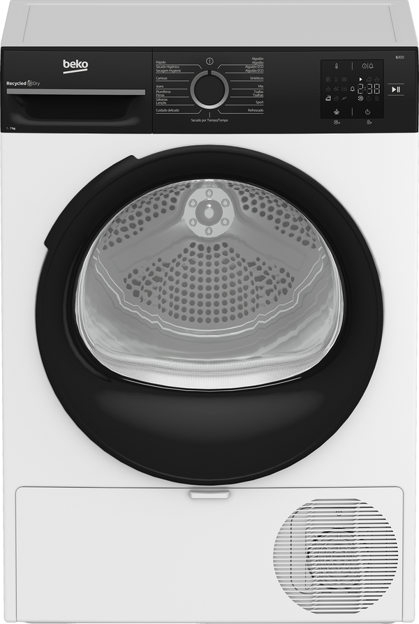 Secadora bomba de calor Beko BM3T37230W 7 kg Clase E AquaWave
