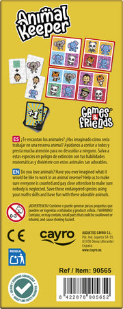 3. Pack 10 unidades Animal Keeper Mini - Regalo invitados cumpleaños - Juego cartas educativo Cayro

