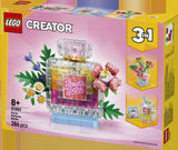 LEGO LEGO Creator 31383 Frasco Decorativo de Perfume Floral - caja lateral con detalles del set