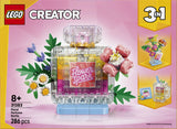 LEGO LEGO Creator 31383 Frasco Decorativo de Perfume Floral - caja reverso con escenas de juego