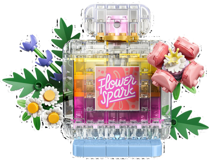 LEGO LEGO Creator 31383 Frasco Decorativo de Perfume Floral - producto montado sobre fondo blanco
