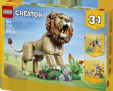 LEGO LEGO Creator 31386 Fauna Salvaje: León Majestuoso - caja lateral con detalles del set