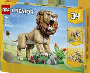 LEGO LEGO Creator 31386 Fauna Salvaje: León Majestuoso - caja lateral con detalles del set