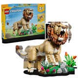 LEGO LEGO Creator 31386 Fauna Salvaje: León Majestuoso - display: caja + producto montado