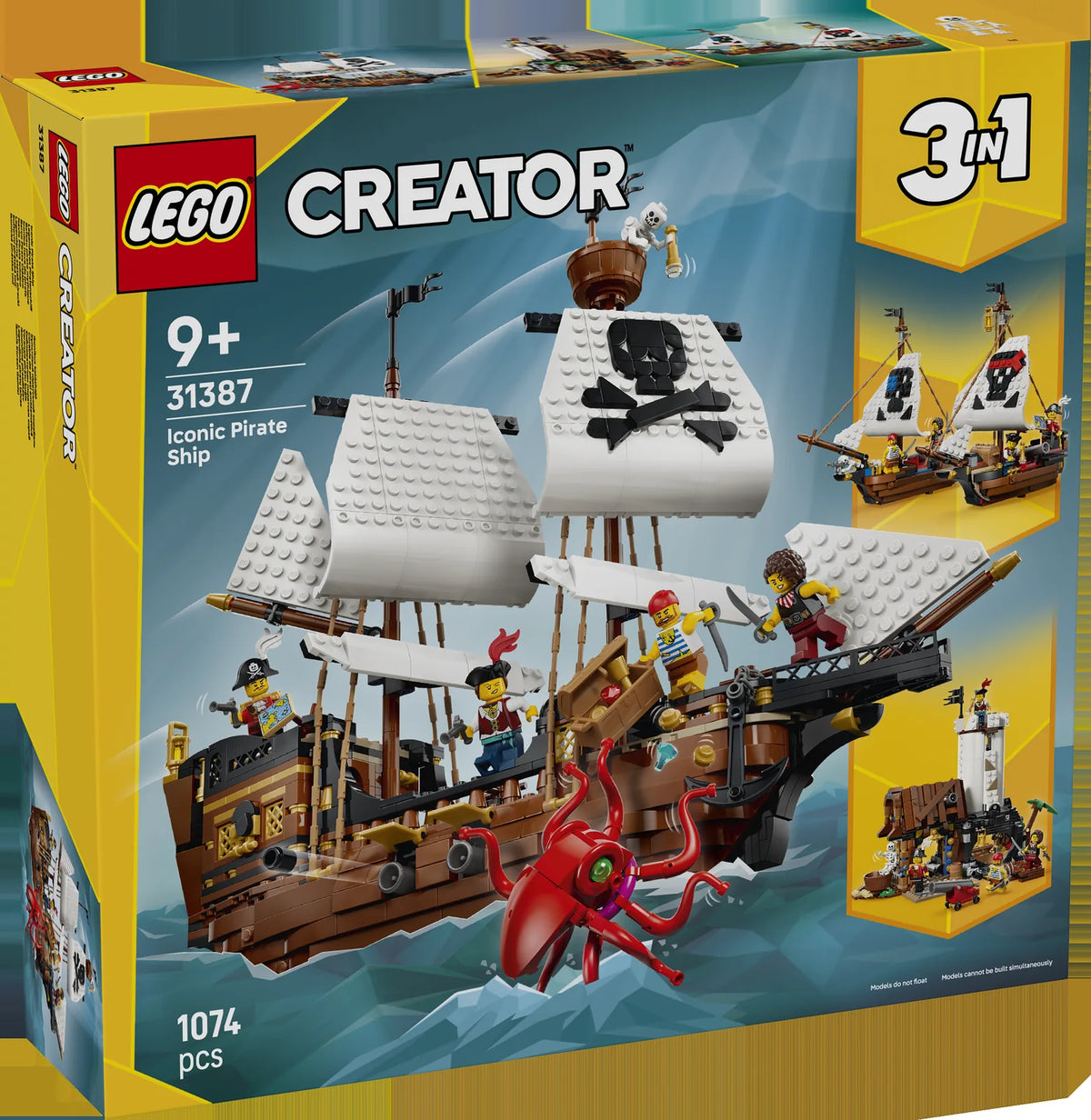 LEGO LEGO Creator 31387 Barco Pirata Clásico - caja frontal oficial