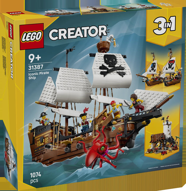 LEGO LEGO Creator 31387 Barco Pirata Clásico - caja frontal oficial